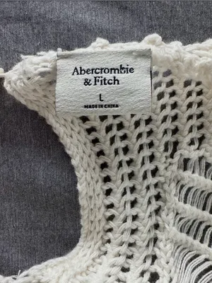 Abercrombie & Fitch Women’s White Crochet Lace Mini Dress Size Large Boho thumbnail 5