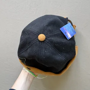 Black Kitty Cotton Docker Cap thumbnail 5