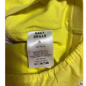 Daily Drills Bubble Bra Size Small Yellow Athleisure Active Trendy thumbnail 3