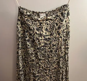 Floral Maxi Skirt Tan Size M thumbnail 2