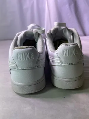Nike White Mesh Low-Top Sneakers with Black Logo thumbnail 6