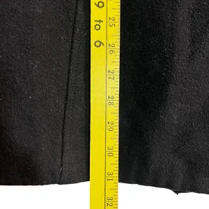 Old Navy Black Pea Coat Women's Size Medium Cotton Wool Blend Winter Snow Cold thumbnail 2