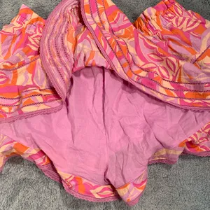 Aerie Pink and Orange Ruffled Skort thumbnail 12
