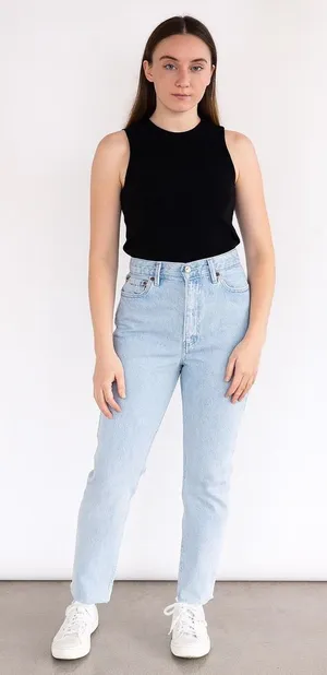 Abercrombie & Fitch The 90’s Straight ultra High Rise light wash 29/8L #760 thumbnail 1