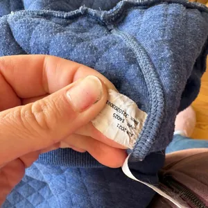 Marine Layer Quilted‎ Hoodie Women Small Blue Pullover Style 14025 Fall 2021 thumbnail 6