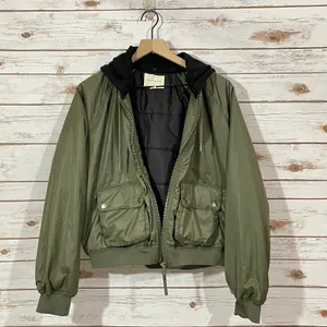Aeropostale Hooded Bomber Jacket - Green - Large thumbnail 16