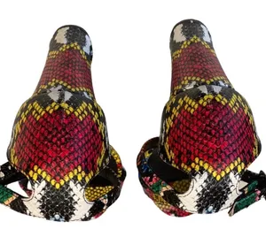 Madden Girl Bella Multicolored Block Heel Open Toe Shoes Sandals 7.5 Snakeskin thumbnail 3