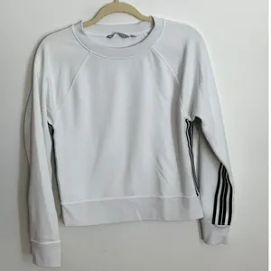 Athleta 24/7 Striped Crew Sweatshirt - White Black‎ Stripe - Size xs thumbnail 2