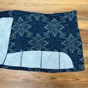 Free People Take It Easy Y2K Boho Festival Paisley Mini Skirt Blue Green Wrap 10 thumbnail 4