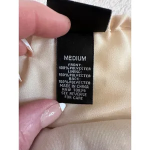 rue21 Womens Medium Champagne Gold Silver Sequin Striped Camisole Top Tank thumbnail 4