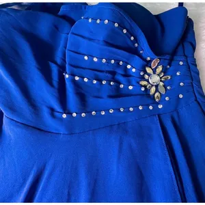Ever-Pretty Cobalt Blue High-Low Chiffon Evening Gown, US 8 thumbnail 5