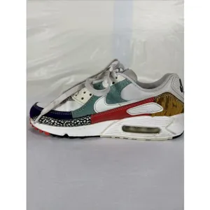Nike Air Max 90 SE Safari Mix White Curry DH5075-100 Women's 7 Streetwear thumbnail 4