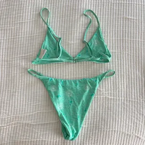 Leni Swims Teal Mint Floral Bikini thumbnail 2