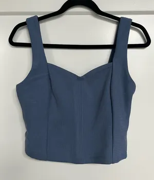 Lululemon Blue Ribbed Tank Top thumbnail 1