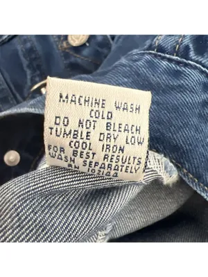 Natural Origins Sz LP Lyocell Blue Jean Denim Button Up Trucker Jacket USA Made thumbnail 12