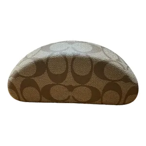 Coach Signature C Khaki Brown Hard Clamshell Eyeglass Sunglasses Case Canvas thumbnail 6