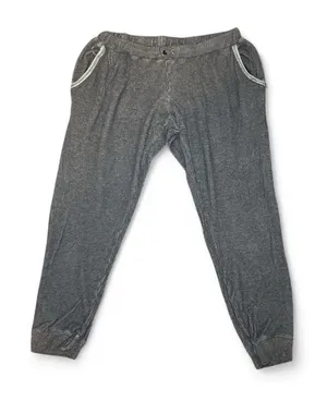PE Nation Comfortcore Soft Grey Waffle Knit Cropped Jogger Sweatpants — MEDIUM thumbnail 1