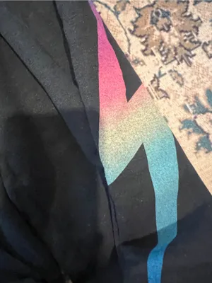Aviator nation Black Sweatpants with Colorful Gradient Lightning Detail thumbnail 8