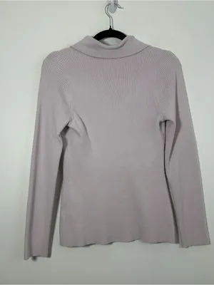 Abercrombie Women’s Medium Button Front Collared Cardigan Lavender thumbnail 3