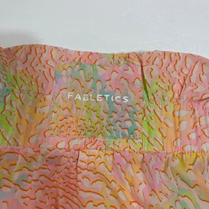 Fabletics Pink Abstract Athletic Running Shorts Women’s Size Large Lightweight thumbnail 3