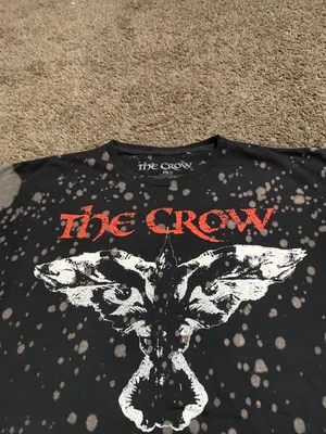 The Crow Believe In Angels Black Bleach Tee 2XL thumbnail 3