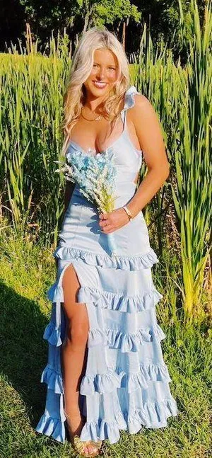 blue prom dress Size 2 thumbnail 5