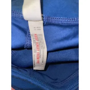 Free People Movement Cropped Pants Slit Hems W‎ Long Strap Sz M Blue thumbnail 8
