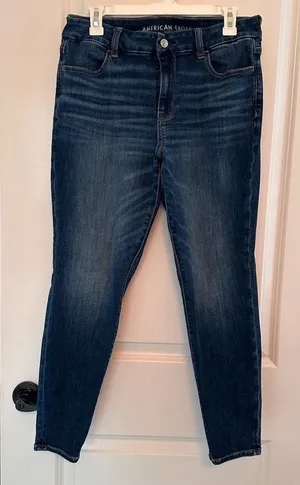 American Eagle medium-dark blue skinny jeans thumbnail 1