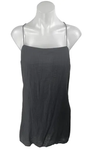 NEW Abercrombie & Fitch Black Sleeveless Cami Camisole Tank Slip Mini Dress S thumbnail 1