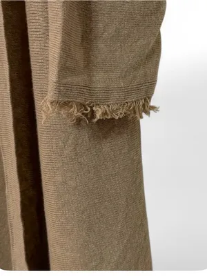 J.Jill Women’s Linen Blend Open Front Cardigan with Fringe Cuffs Size Medium thumbnail 10