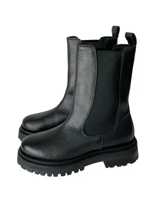 & other stories Chelsea leather ankle boots black NEW 38 US7 thumbnail 6