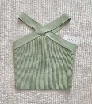 New with tags sage mint green Sunday Skin tank top thumbnail 1