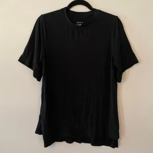 Aday Black Essentialist Short Sleeve T-Shirt Stretchy Oversized Women size Small thumbnail 2