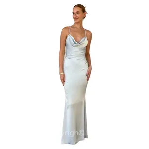 Katie May Ryder Gown in Celestial Blue Small New Womens Maxi Dress thumbnail 10