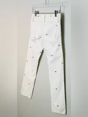 Lilly Pulitzer Resort White Worth Skinny Mini Rainbow Fish Jeans Pants NWT thumbnail 7