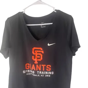 Nike Women Size Large‎ Dri Fit SF San Francisco Giants MLB Shirt thumbnail 2