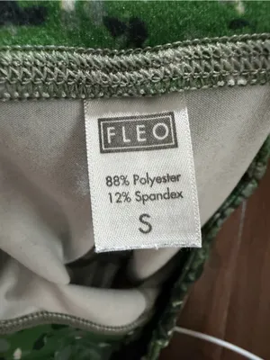 FLEO Green Camo Crossfit Workout Bike Shorts Small thumbnail 3