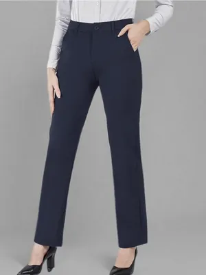 Bamans Dress Work Business Pants Tummy Control Office Straight Leg. Size S thumbnail 2