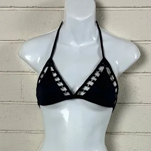 Victoria’s Secret Black Cut Out Bikini Top size S thumbnail 7