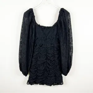 ASTR Black Lace Corset Mini‎ Dress Women's Size S Coquette Date Night thumbnail 4