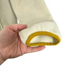 Burton Anouk Fleece Pullover Cream Mustard Yellow Snap Neck Jacket Gorpcore‎ Ski thumbnail 3