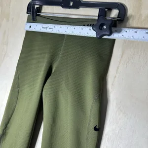 Nike Pro Dri-fit Tights Olive Green‎ Size Medium thumbnail 4