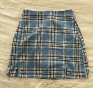 Brandy Melville Light Blue Plaid Men’s Shorts thumbnail 1