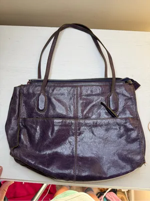 Hobo Friar Shoulder Bag in Black Vintage Leather thumbnail 16