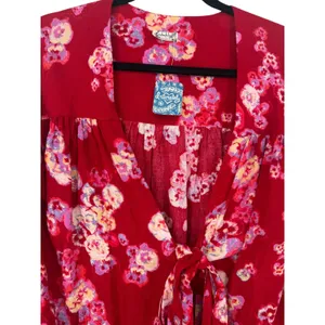 NWT Free People Intimately Forties Feels Floral Tie Front Lace Bodysuit Size Med thumbnail 7