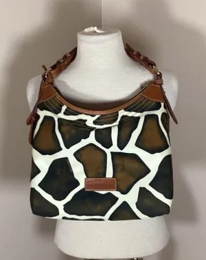 Dooney & Bourke Giraffe Print Hobo Shoulder Bag thumbnail 1