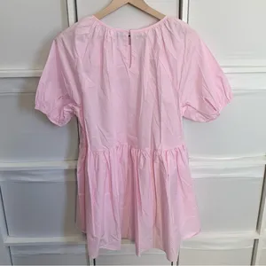 Hill House Francesca Puff Sleeve Top in Pink thumbnail 6