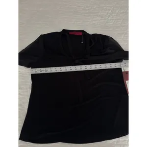 Love Scarlett Black Tie‎ Neck Long Sleeve Blouse - Womens Small thumbnail 4