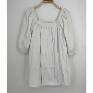 Tuckernuck Pomander Place Halile Dress XS White Tiered Mini Coastal Preppy thumbnail 2