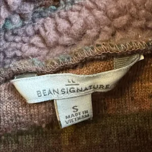 L.L. Bean Signature Womens 1/4 Zip Fleece Southwest Aztec Size Small thumbnail 3